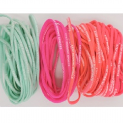 Colorful clothes garment accessory woven cotton elastic cord rope