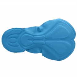 Gel insert cycling chamois pads with breathable fabric